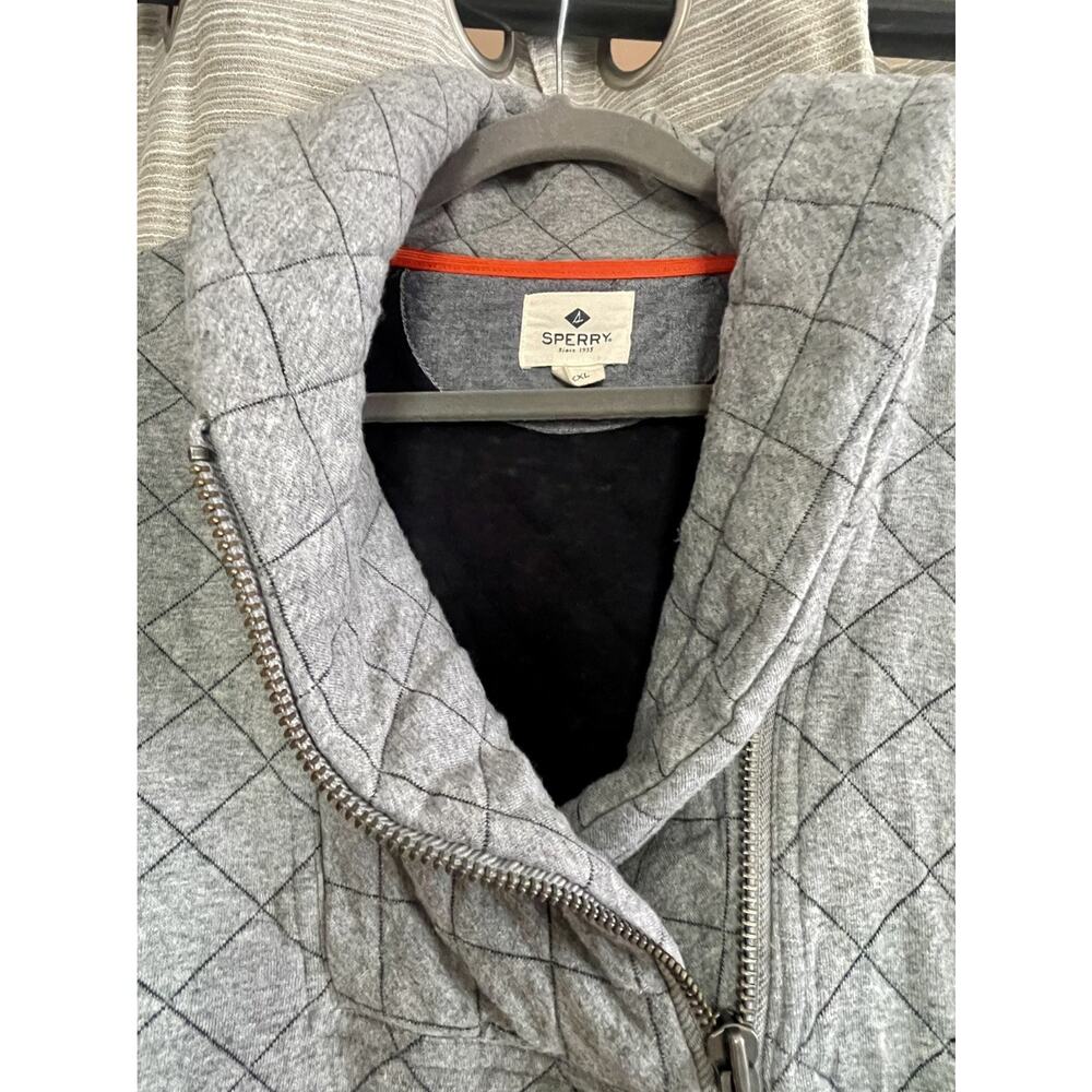 Sperry Mens XXL Quilted Lightweight Cotton Pullover